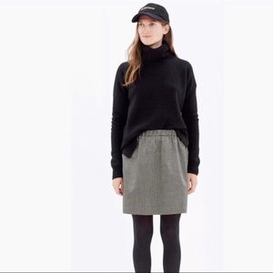 NWT Madewell womens Jacquard mini skirt gold/black Metallic relaxed fit L